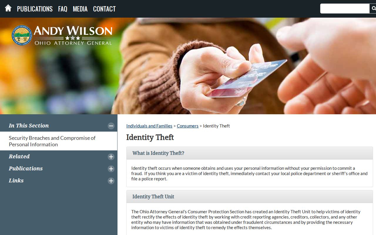 Garfield Heights residents directory Ohio identity theft resources