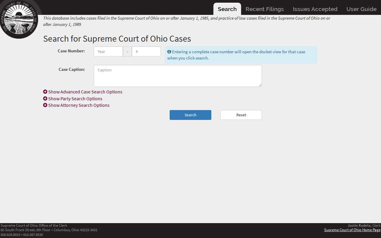 Garfield Heights resident lookup Ohio Supreme Court docket source